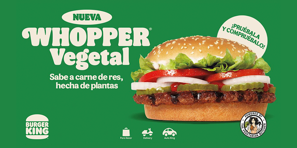 Éntrale al #LunesSinCarne con la nueva Whopper Vegetal de Buger King®